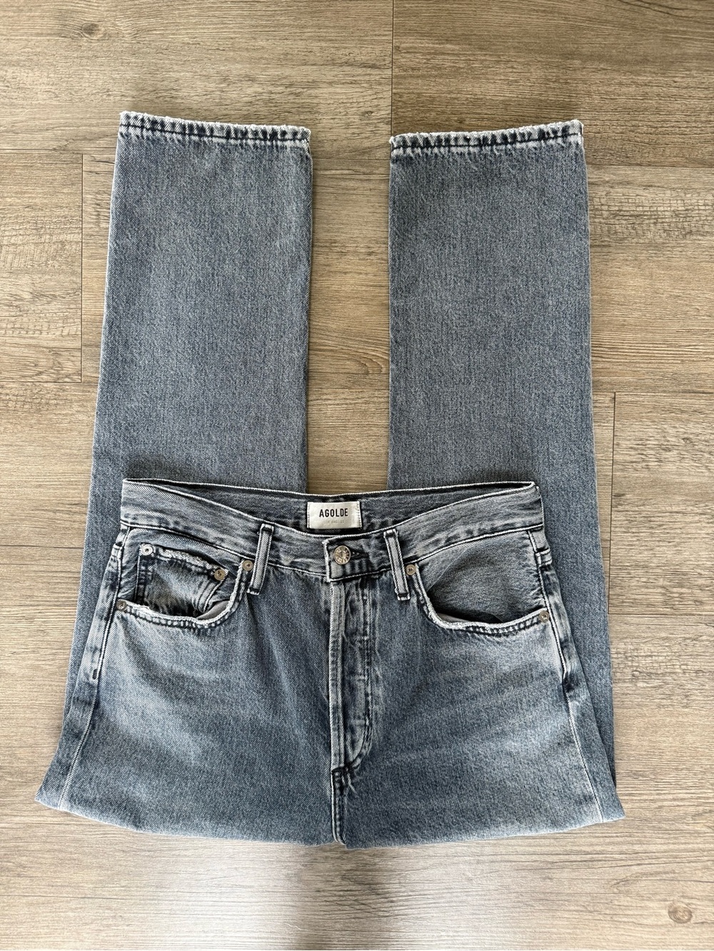 Agolde Riley high rise straight leg jeans 27